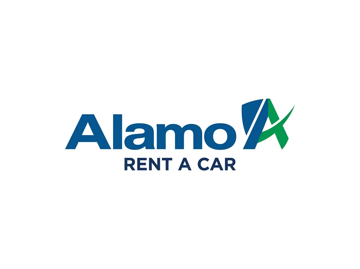 Alamo Rent A Car logo, clean white background, official brand mark